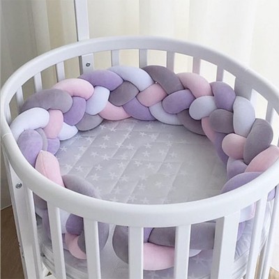 Amazon Choose Soft Cotton Baby Crib Bumper Set For Baby and Bed